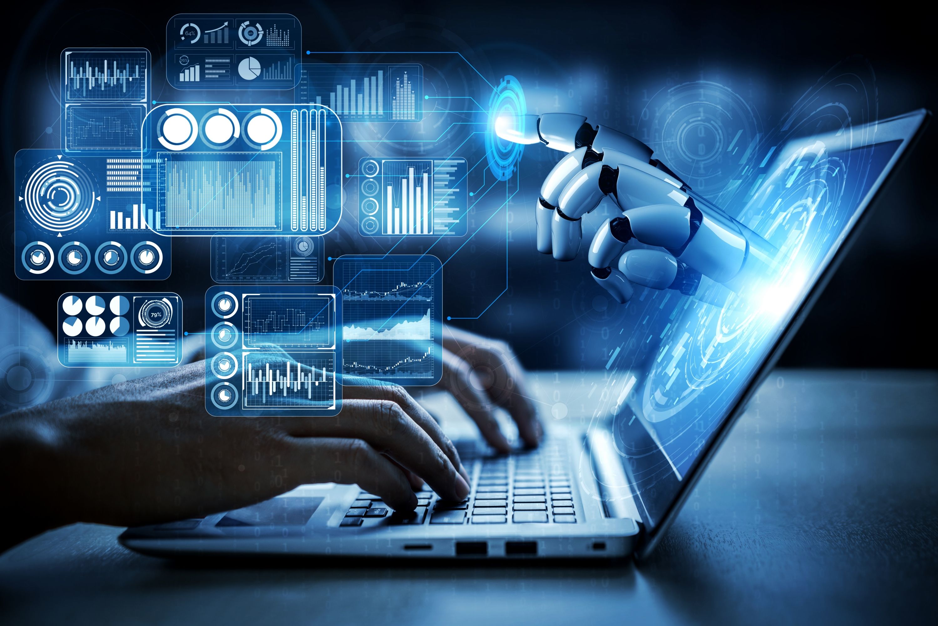 AI-enhanced IT Service Management illustration