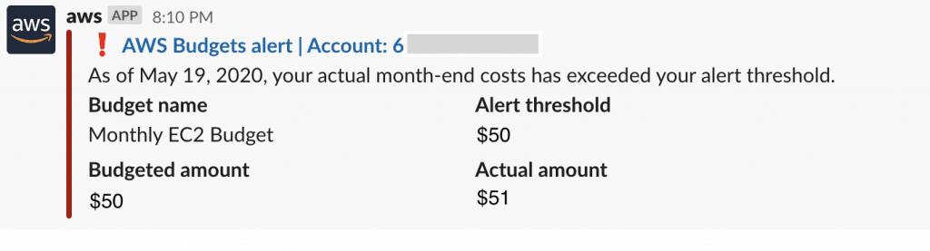Slack integration with AWS chatbot -13