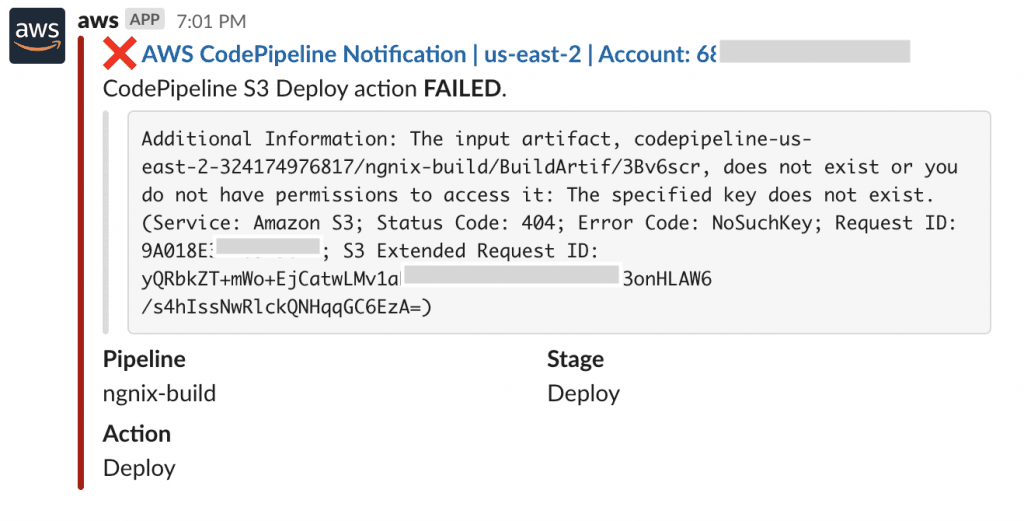 Slack integration with AWS chatbot -16