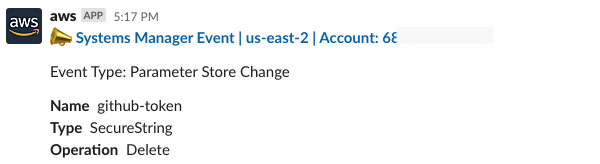Slack integration with AWS chatbot -17